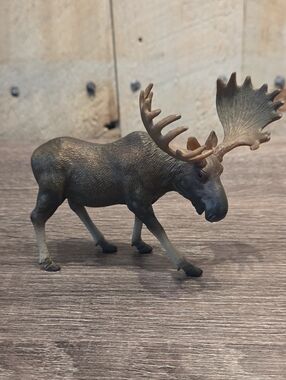 Schleich Moose Bull Wildlife Animal Figure Realistic 2009 Retired 14619